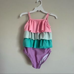 Carter's Ruffled Girls  1-Piece Swimsuit